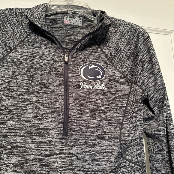 Under Armour Penn State Gray Semi-Fitted Quarter Zip, Size Small, Gently Worn - Picture 3 of 4
